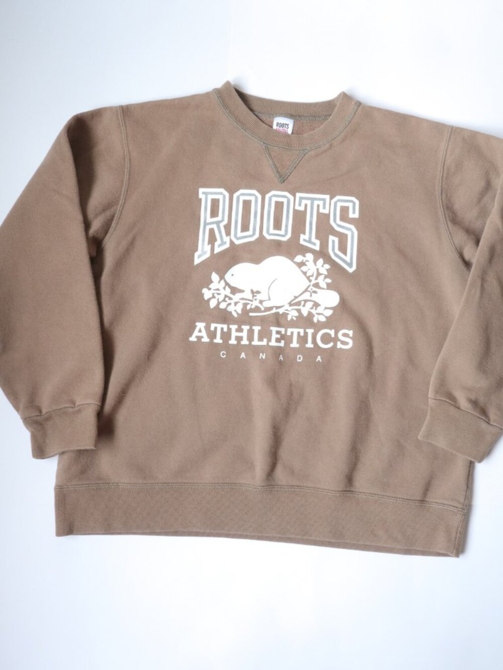 Vintage 90s ROOTS Athletics Big Kids Sweatshirt / 14Y, Women's S